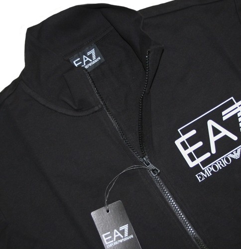 Ea7 black sweat jacket - sweat,