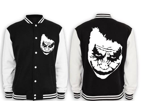 Joker face college jacket - face,