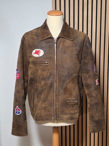 Mens vintage replay biker - vintage,